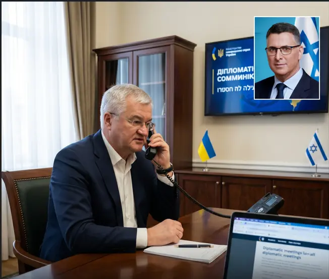 Андрій Сибіга провів телефонні переговори з міністром закордонних справ Ізраїлю Гідеоном Сааром
