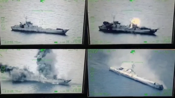 Французька ракета Exocet потопила колишній німецький корабель